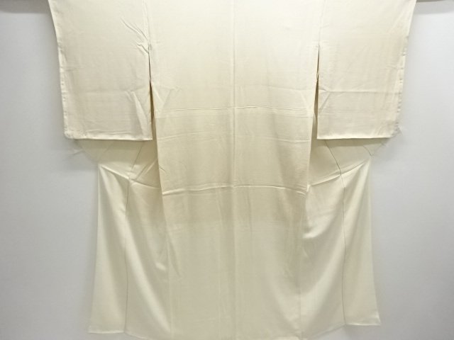 JAPANESE KIMONO / ANTIQUE WHITE BROCADE KIMONO FOR SUMMER NAKAGI